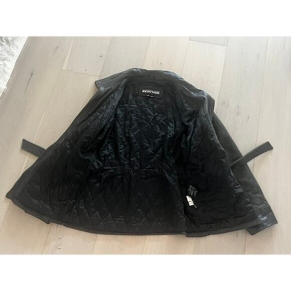 Kenneth Cole Reaction Mens leather jacket winter warm classic sophisticated work - Picture 5 of 9